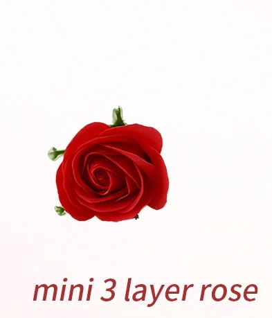 mini 3 layer rose